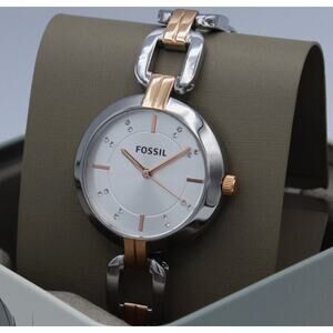 Fossil BQ3341 Kerrigan Three-Hand Two-Tone Stainless Steel Watch